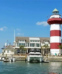 Harbour Town Lighthouse Paint By Numbers