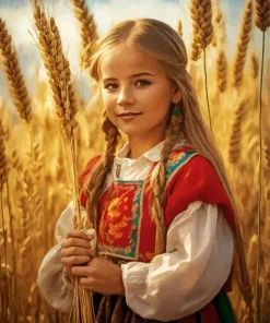 Harvest Girl Paint By Numbers