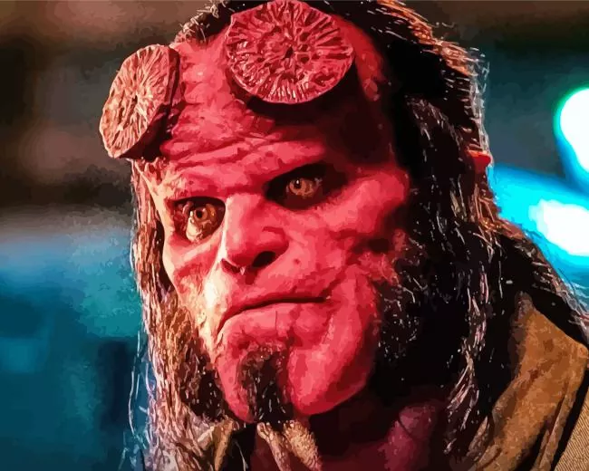 hellboy superhero paint by numbers Hellboy Superhero Paint By Numbers