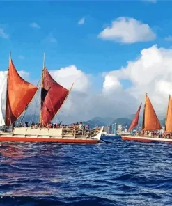Hokulea Boat Paint By Numbers