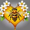 Honey And Heart Paint By Numbers
