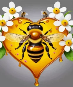Honey And Heart Paint By Numbers