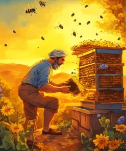 Honey Bee Hive Paint By Numbers