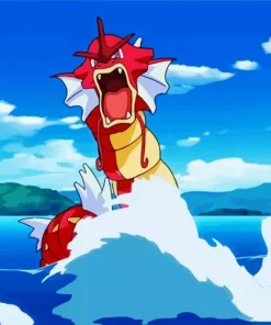 Red Gyarados Paint By Numbers