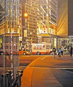 Famous Richard Estes Paint By Numbers