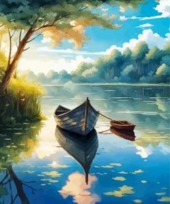 Row Boat Paint By Numbers