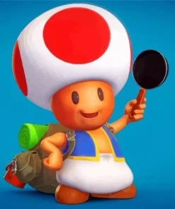 Toad Mario Paint By Numbers
