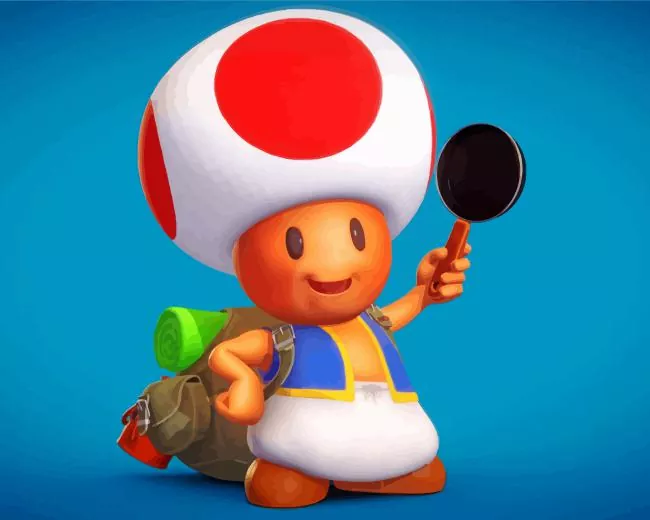 toad mario paint by numbers Toad Mario Paint By Numbers