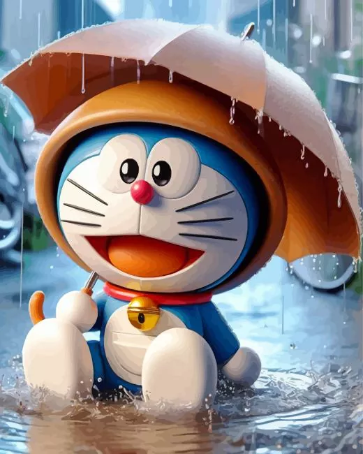 Aesthetic Doraemon art paint by numbers Aesthetic Doraemon Art Paint By Numbers