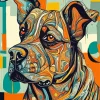 Abstract Dog Art Paint By Numbers