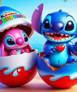 Stitch And Angel Paint By Numbers