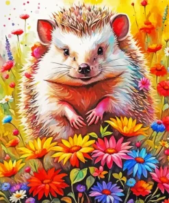 Aeshetic Hedgehog Paint By Numbers