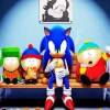 Sonic And Southpark Paint By Numbers