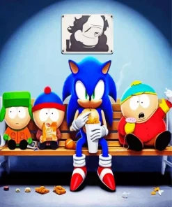 Sonic And Southpark Paint By Numbers
