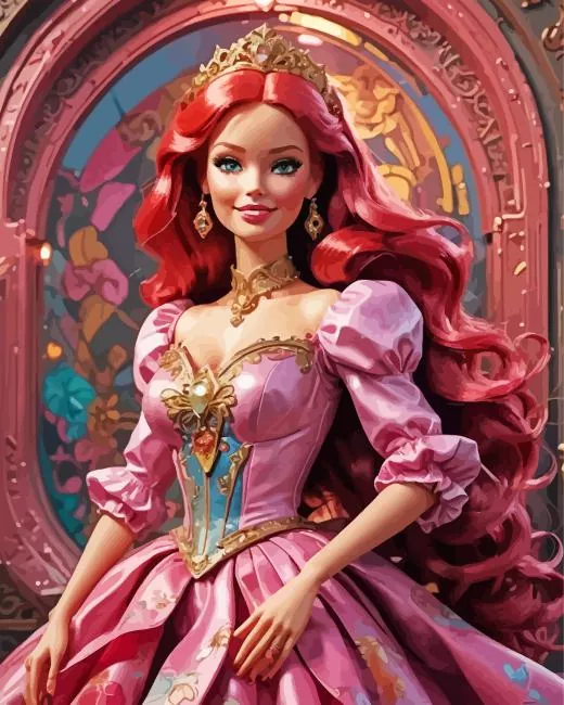 aesthetic barbie paint by numbers Aesthetic Barbie Paint By Numbers