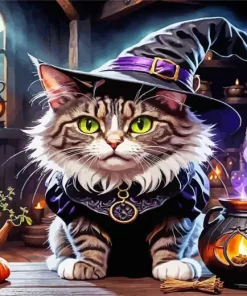 Black Cat Art Paint By Numbers