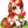 Aesthetic Brown Horse Paint By Numbers