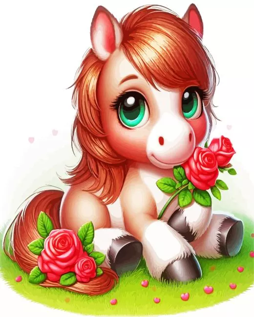aesthetic brown horse paint by number Aesthetic Brown Horse Paint By Numbers