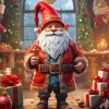 Christmas Gnome Art Paint By Numbers