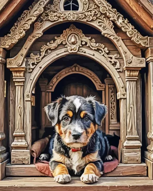 aesthetic cool dog house paint by numbers Cool Dog House Paint By Numbers