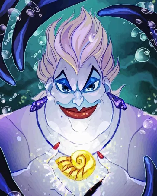 aesthetic disneyland ursula art paint by number Disneyland Ursula Art Paint By Numbers