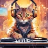 Aesthetic Dj Cat Art Paint By Numbers