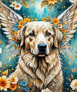 Dog Angel Animal Paint By Numbers