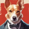 Dog In Tuxedo Art Paint By Numbers
