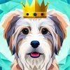 Dog With A Crown Paint By Numbers