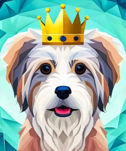 Dog With A Crown Paint By Numbers