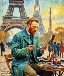 Eiffel Tower Van Gogh Paint By Numbers