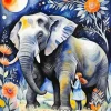 Elephant And Girl Paint By Numbers