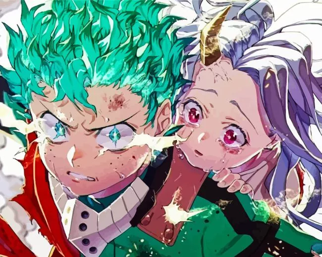 aesthetic eri and deku art Diamond Paints Eri And Deku Art Paint By Numbers