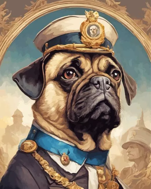 aesthetic general dog art paint by numbers General Dog Art Paint By Numbers