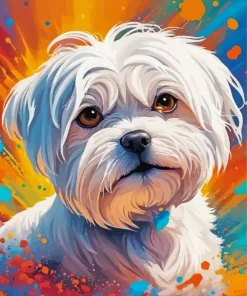 Aesthetic Maltese Art Paint By Numbers