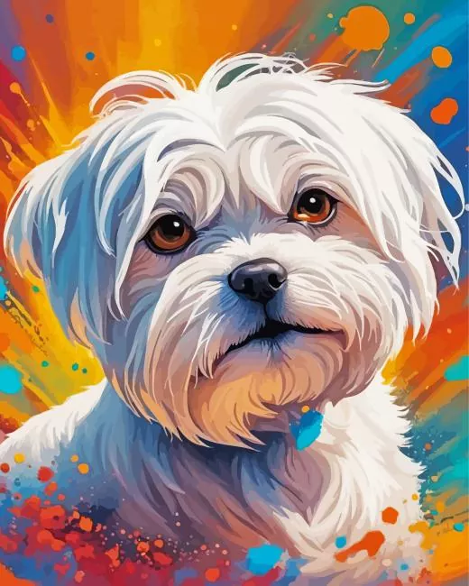 aesthetic maltese art paint by numbers Aesthetic Maltese Art Paint By Numbers