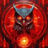 Owl With Red Eyes Paint By Numbers