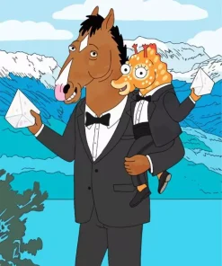 Bojack Horseman In Suit Paint By Numbers