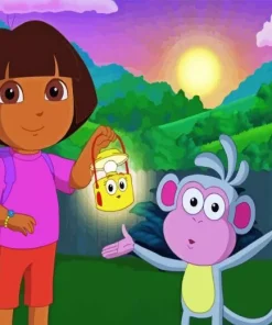 Boots And Dora Paint By Numbers