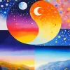 Half Day Half Night Paint By Numbers