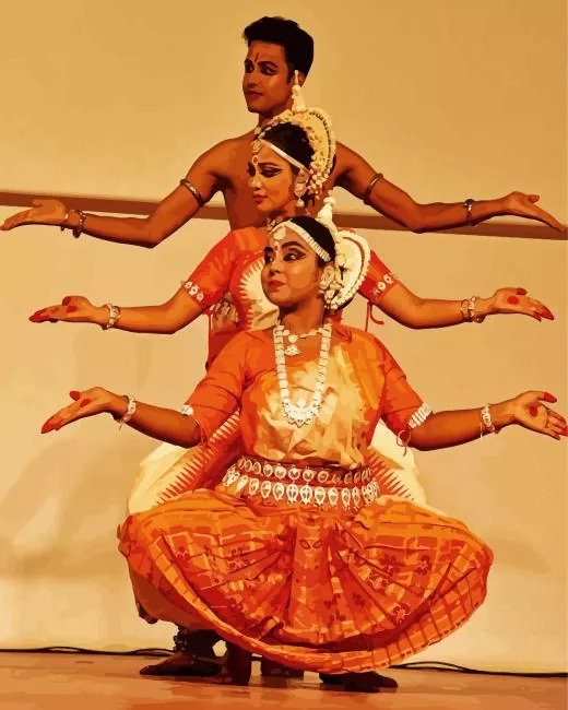 indian dancers paint by numbers Indian Dancers Paint By Numbers