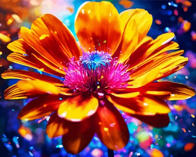 magical flower paint by numbers Magical Flower Paint By Numbers