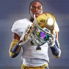 Notre Dame Player Paint By Numbers