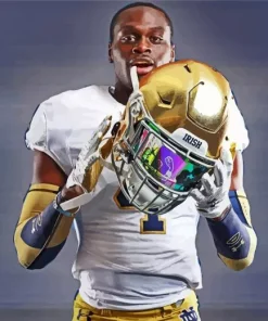 Notre Dame Player Paint By Numbers