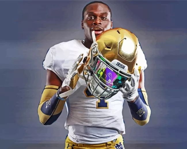notre dame football player paint by numbers Notre Dame Player Paint By Numbers