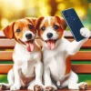 Puppies Taking Selfie Paint By Numbers