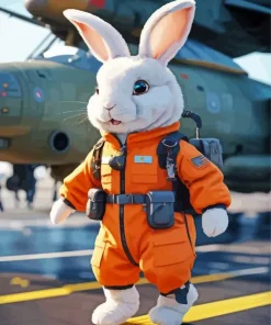 Travel With Rabbit Paint By Numbers