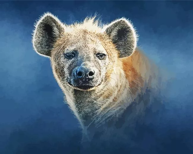 white hyena paint by number White Hyena Paint By Numbers