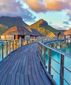 Bora Bora Island Paint By Numbers