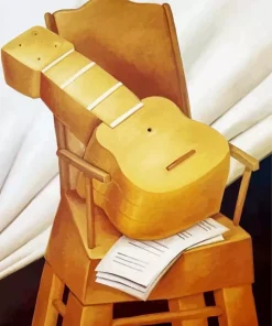 Guitar And Chair Paint By Numbers